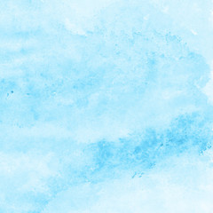 bright blue watercolor texture background, hand painted