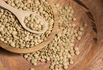 raw lentils, Lens culinaris