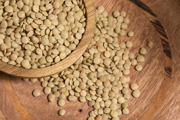 raw lentils, Lens culinaris