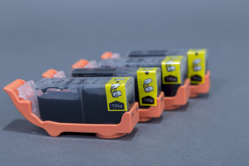 Fototapeta premium printer cartridge with black paint