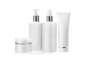 Cosmetic packaging isolated on white 