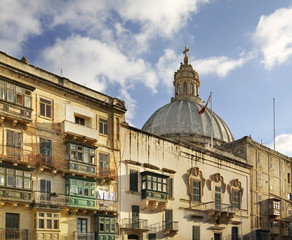 Fototapeta na wymiar Carmelite Church in Valletta. Malta