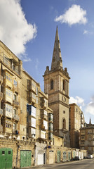 Fototapeta na wymiar St. Paul's Pro-Cathedral in Valletta. Malta