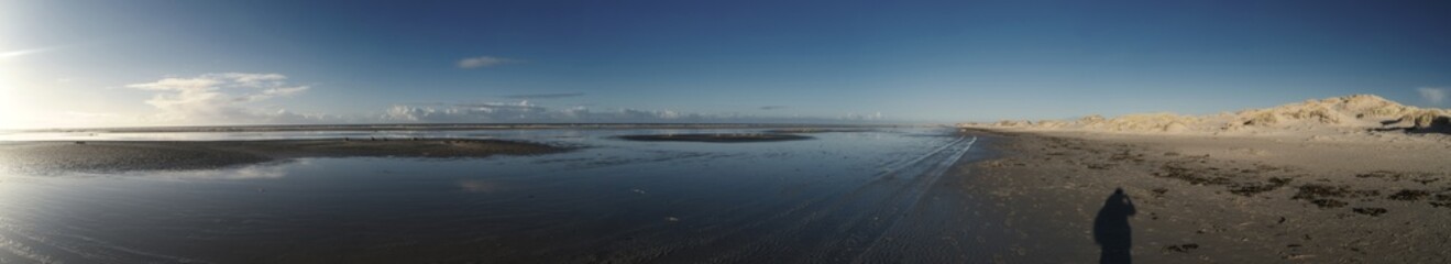 Panoramablick auf der Nordseeinsel Amrum