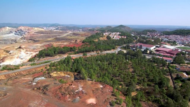 Minas de Rio Tinto en Huelva (Andalucia,España) Video aereo con Drone