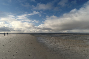 Fototapeta na wymiar Am Strand von Amrum