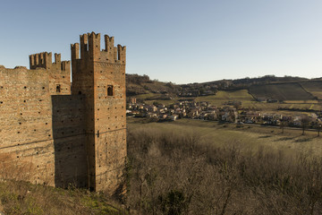 Castell'Arquato, pueblo medieval. Placencia, Italia