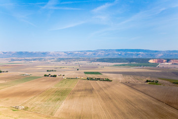 La campagna del Tavoliere di Puglia vista dall'alto