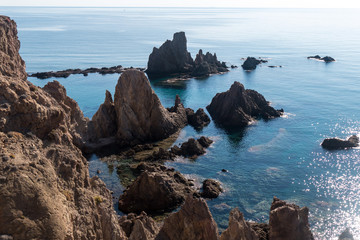 Las Sirenas, Felsen im Wasser - Cabo de Gata - Andalusien