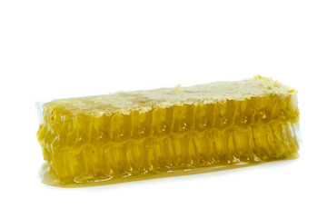 Honig Honigwabe isoliert freigestellt auf weißen Hintergrund, Freisteller
