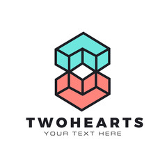Two geometric hearts