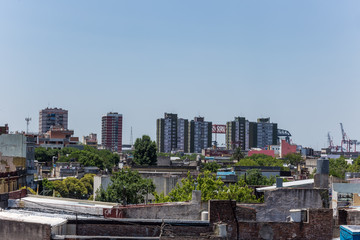 Fototapeta na wymiar Paisaje de Barracas, Buenos Aires, Argentina