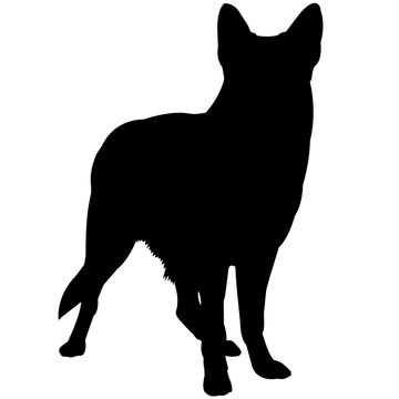 recommend clip art: German Shepherd Dog Silhouette Vector Graphics