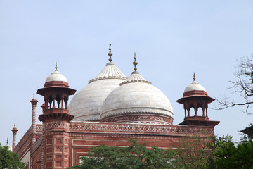 Mosque in the Taj Mahal complex, Agra, India