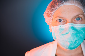 Portrait of female healthcare worker
