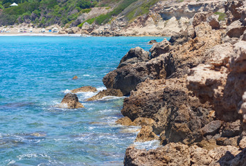 sea and rocks in cyprus