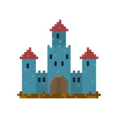 Pixel castle for games and web sites