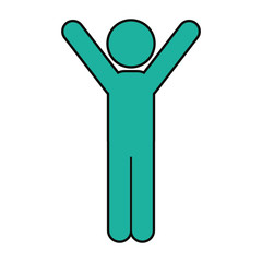 male pictogram design