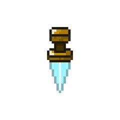 Pixel old dagger for games and websites