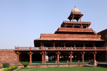 Historic Panch Mahal in Fatehpur Sikri complex