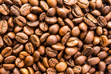 Coffee beans texture. coffee background