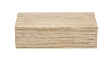 wooden plank isolated on white background