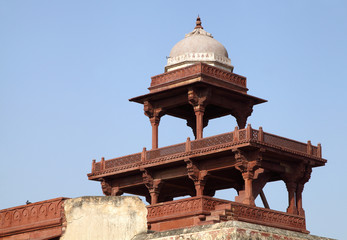 The top of Panch Mahal at Fatehpur Sikri