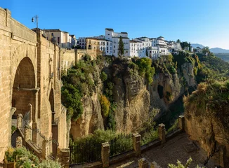 Ingelijste posters Ronda Puente Nuevo Puente Nuevo bridge in Ronda, one of the famous white villages in Andalusia, Spain  © gorelovs
