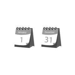 Calendar Isolated Flat Web Mobile Icon / Vector / Sign / Symbol / Button / Element / Silhouette