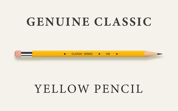 3D Yellow Pencil