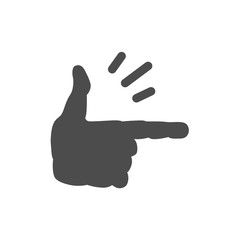 Hand icon. Vector set.