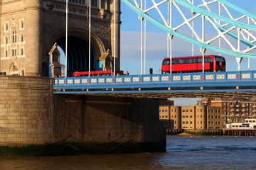 Obraz premium London red buses