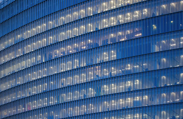 Corporate office in London - night view