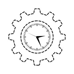 gear clock icon image