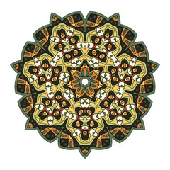 Colorful mandala on a white background