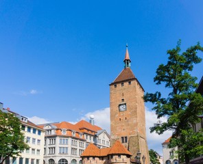 Fototapeta na wymiar Weißer Turm Nürnberg