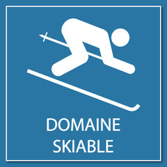 Logo domaine skiable.