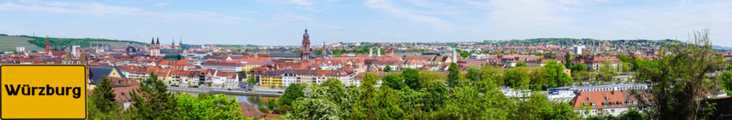 Fototapeta na wymiar Würzburger Panorama