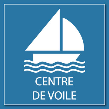 Logo centre de voile.