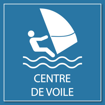 Logo centre de voile.