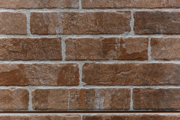 Stone wall brick texture background beige surface facade for design and decoration.