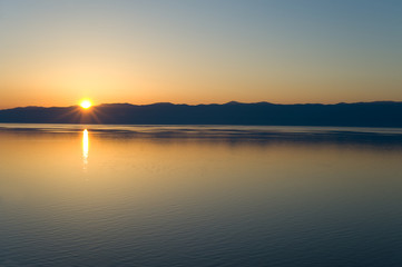 sunset at Baikal