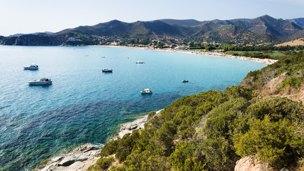 Obraz premium Spiaggia di Solanas, Sardegna, Italia
