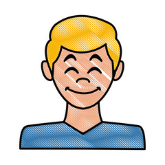 Man avatar profile icon vector illustration graphic design