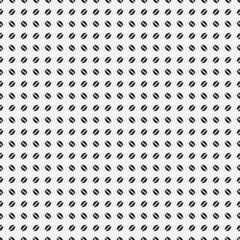 Seamless pattern with black coffee beans.