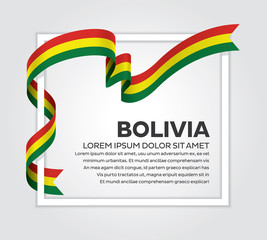 Bolivia flag background