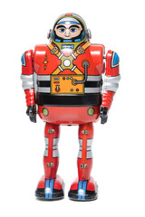 Vintage tin astronaut toy