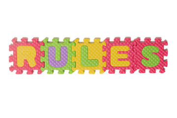 Foam puzzle letter uppercase