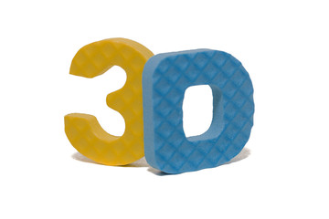 Foam letter uppercase