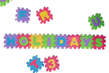 Foam puzzle letter uppercase